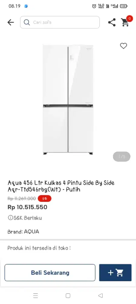 Promo kulkas 4 pintu