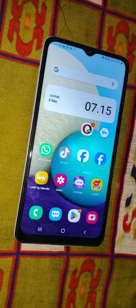 Samsung a02 ram 3/32 bening normal siap pake