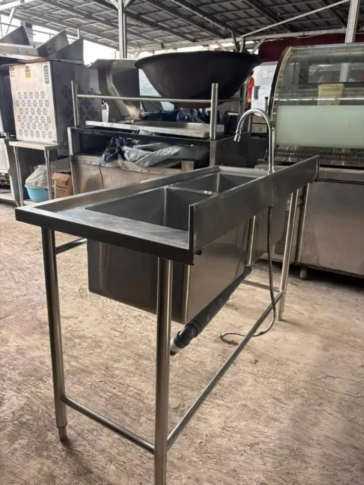 Stainles sink 2 lubang