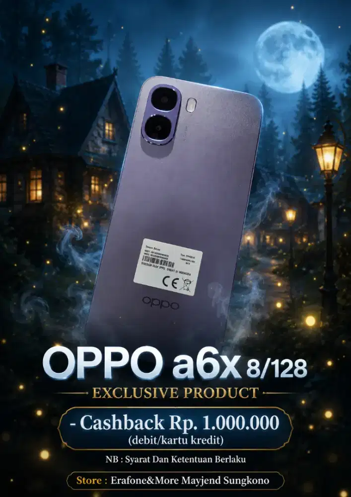 OPPO A6X 8/128 EXCLUSIVE PROMO CASHBACK 1JT