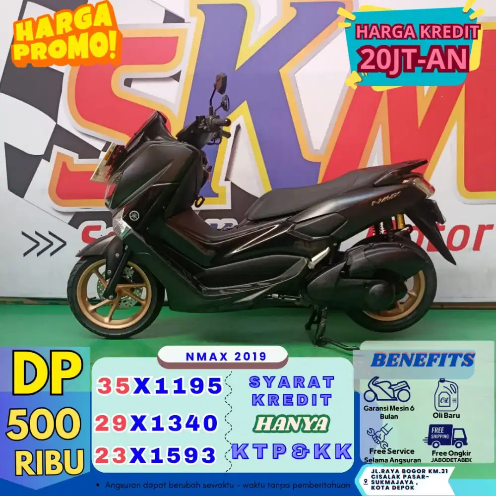 Syarat kredit KTP KK Yamaha nmax th 2019 cash/credit