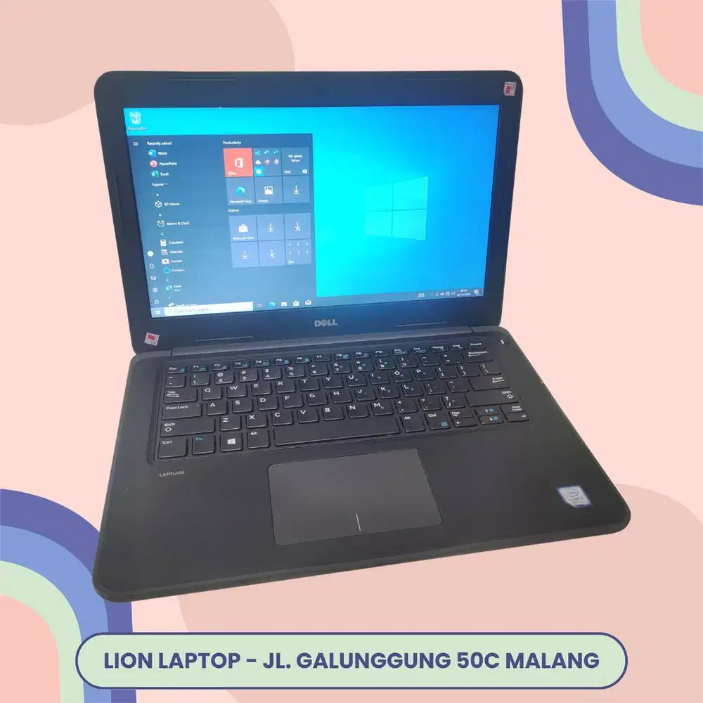 Core i5 Gen 7 Murah Mulus RAM 8GB SSD 256GB Dell Latitude 3380 [08|05]