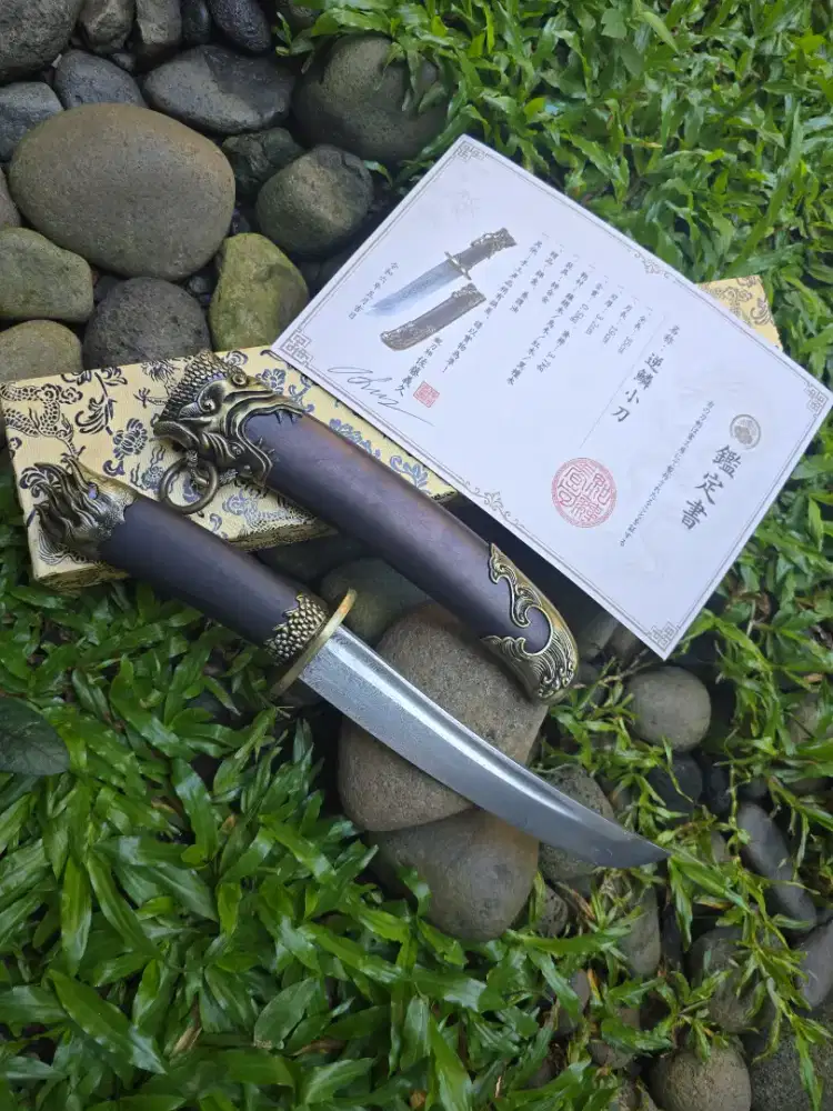 Pisau dagger ni Long ya Damascus blade