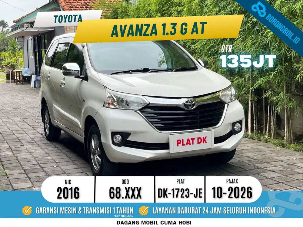 Toyota Avanza 1.3 G AT 2016