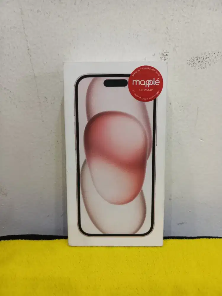 New iPhone 15 128gb Pink Resmi ID/A garansi 1tahun