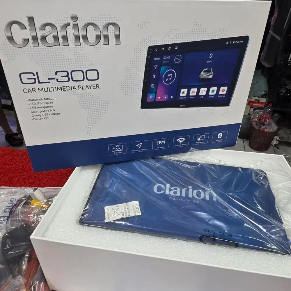 Head Unit Android Clarion GL-300 RAM 2GB ROM 32GB 9 in