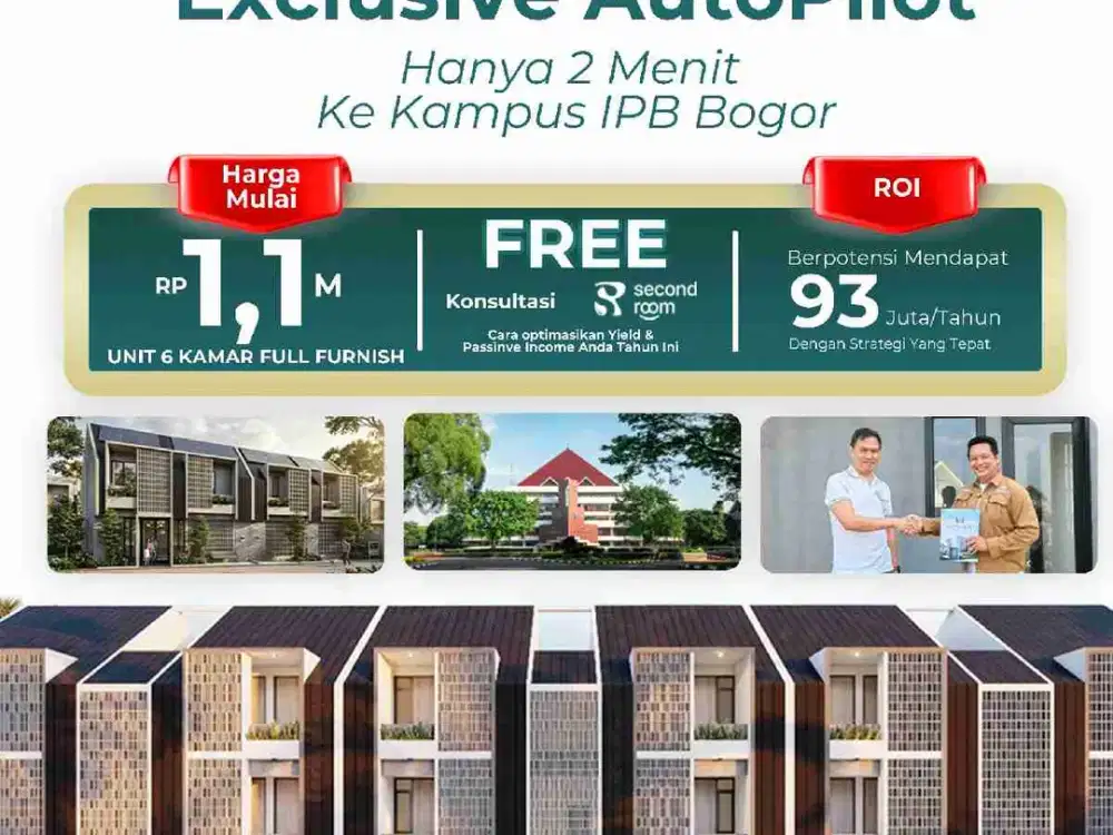 Dijual Rumah Kost 6 Kamar Dekat Kampus IPB Bogor,Full Furniture Masih Bisa Nego
