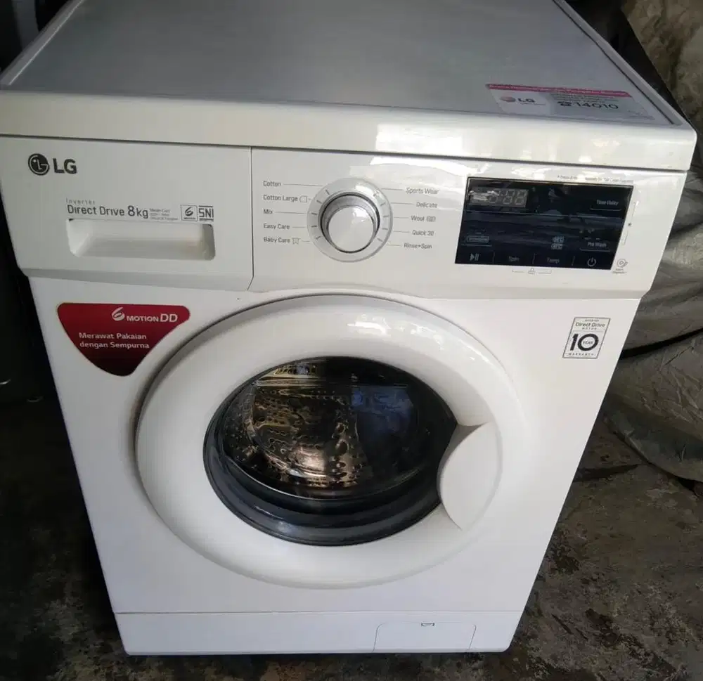LG 8Kg Smart Inverter Front Load Washer Mesin Cuci Otomatis
