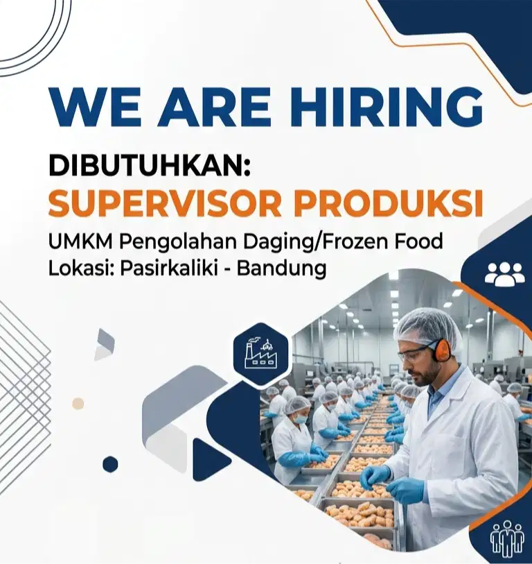Lowongan Pekerjaan : Supervisor Produksi