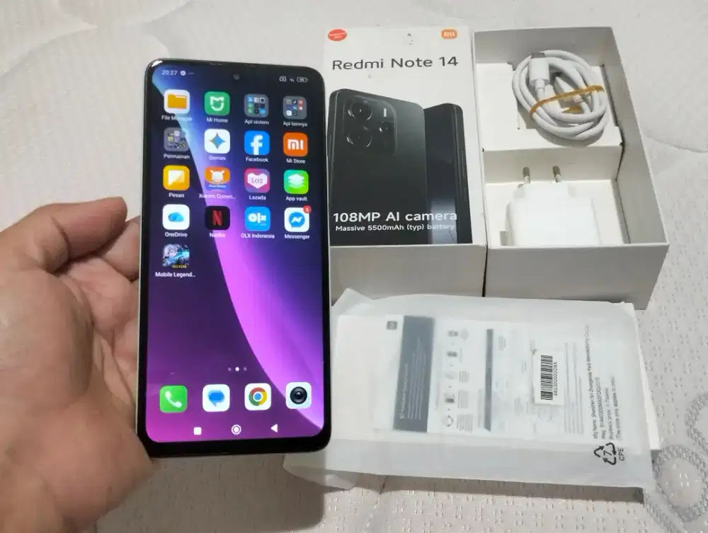 BU XIAOMI NOTE 14 RAM 8GB +4GB/ 128GB 4G 6,67in 108MP NFC 5500Mah G99