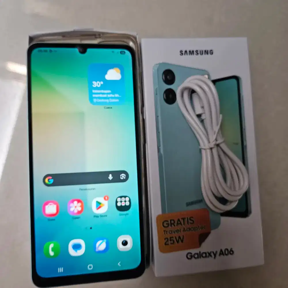 Samsung galaxy A06 4/128GB seken warna biru mulus