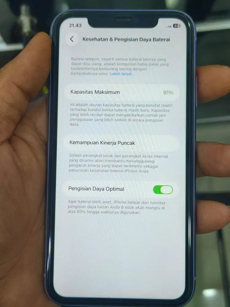 iphone 11 ungu 128gb ibox fullset mulus no minus