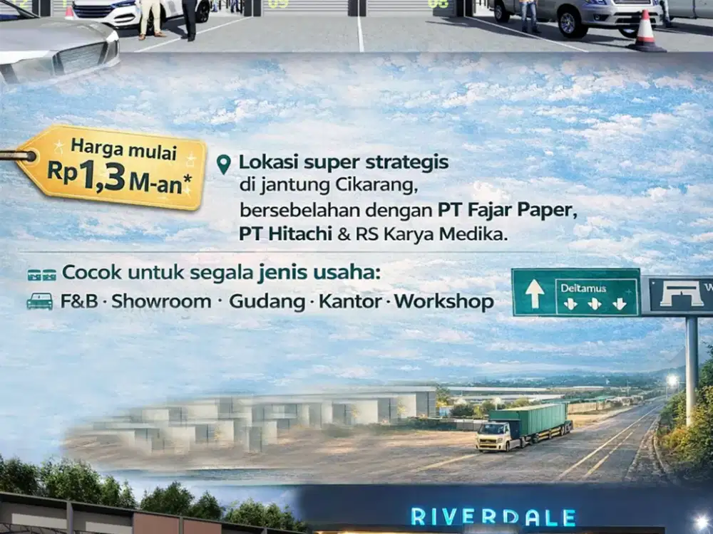 Dijual Ruko Multiguna/ Gudang Multiguna Daerah Cikarang