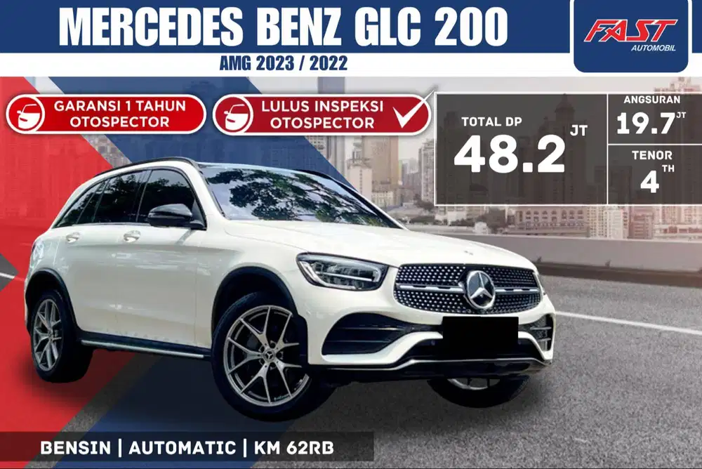 MERCEDES BENZ GLC 200 AMG 2023 / 2022 PANORAMIC WARRANTY FREE SERVICE