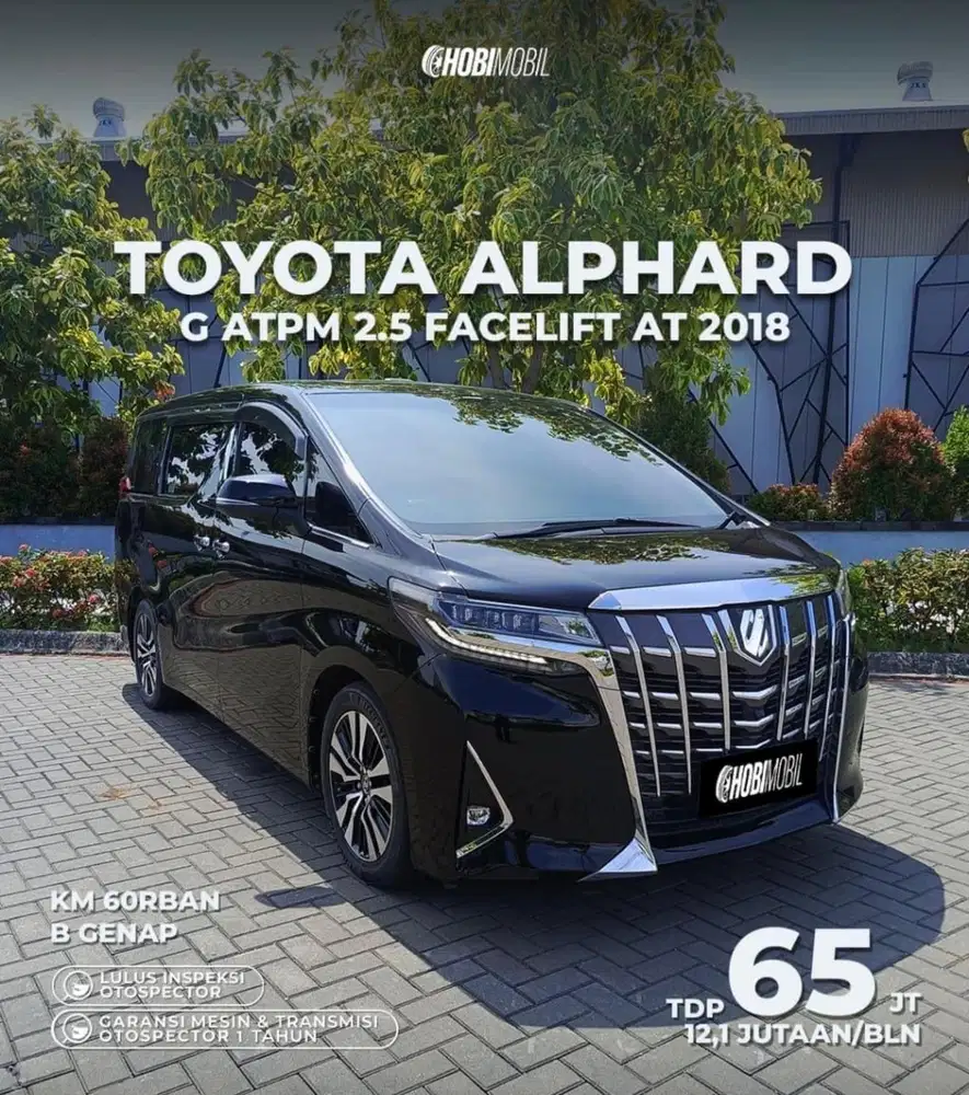 Alphard G ATPM 2.5 Facelift  AT Thn 2018