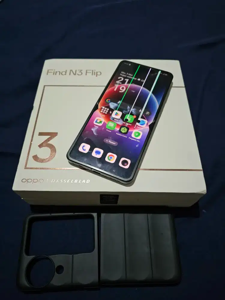 Oppo Find N3 Flip black 12/256gb dualsim 5G+ fullset resmi INDO MURAH