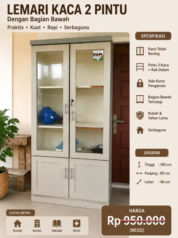 Jual Lemari Kaca