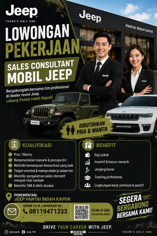 Lowongan sales mobil jeep