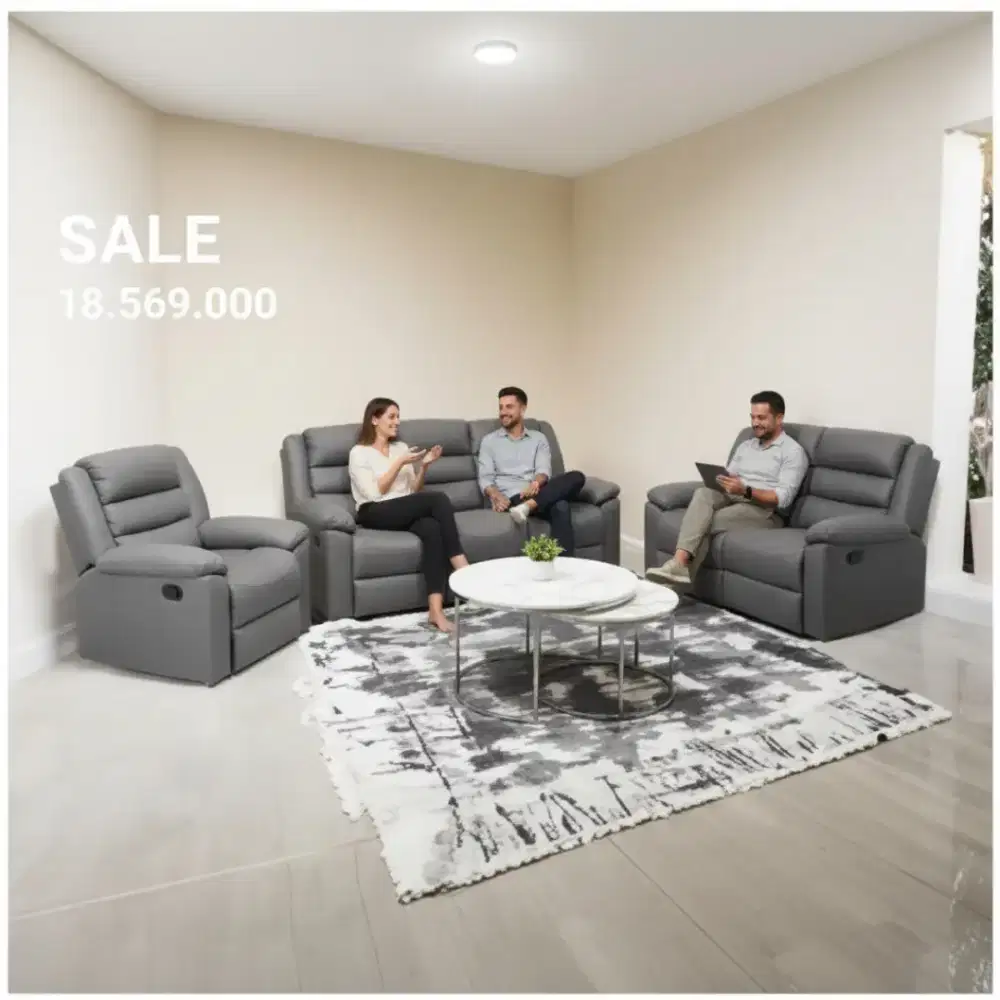 Sofa set 3+2+1 recliner