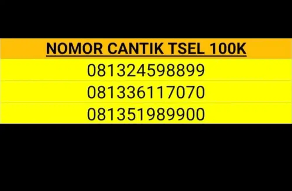 Nomor Cantik Simpati