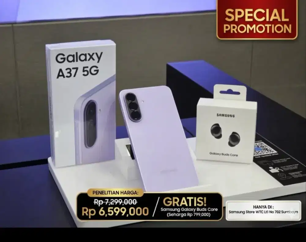 SAMSUNG GALAXY A37 FREE GALAXY BUDS CORE
