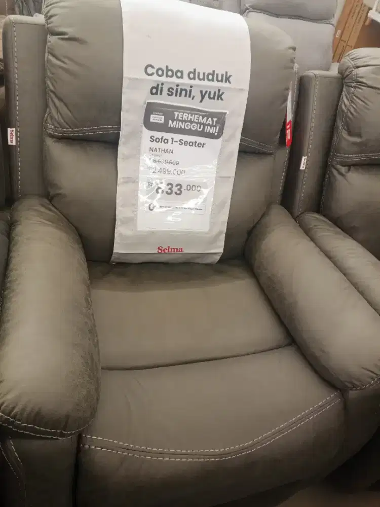 Promo banting harga sofa recliner 2,6jt