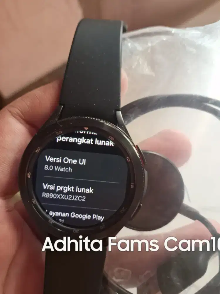 Samsung Watch 4 Classic Diameter 46 mm Black Exs Sein Jam & Kabel only