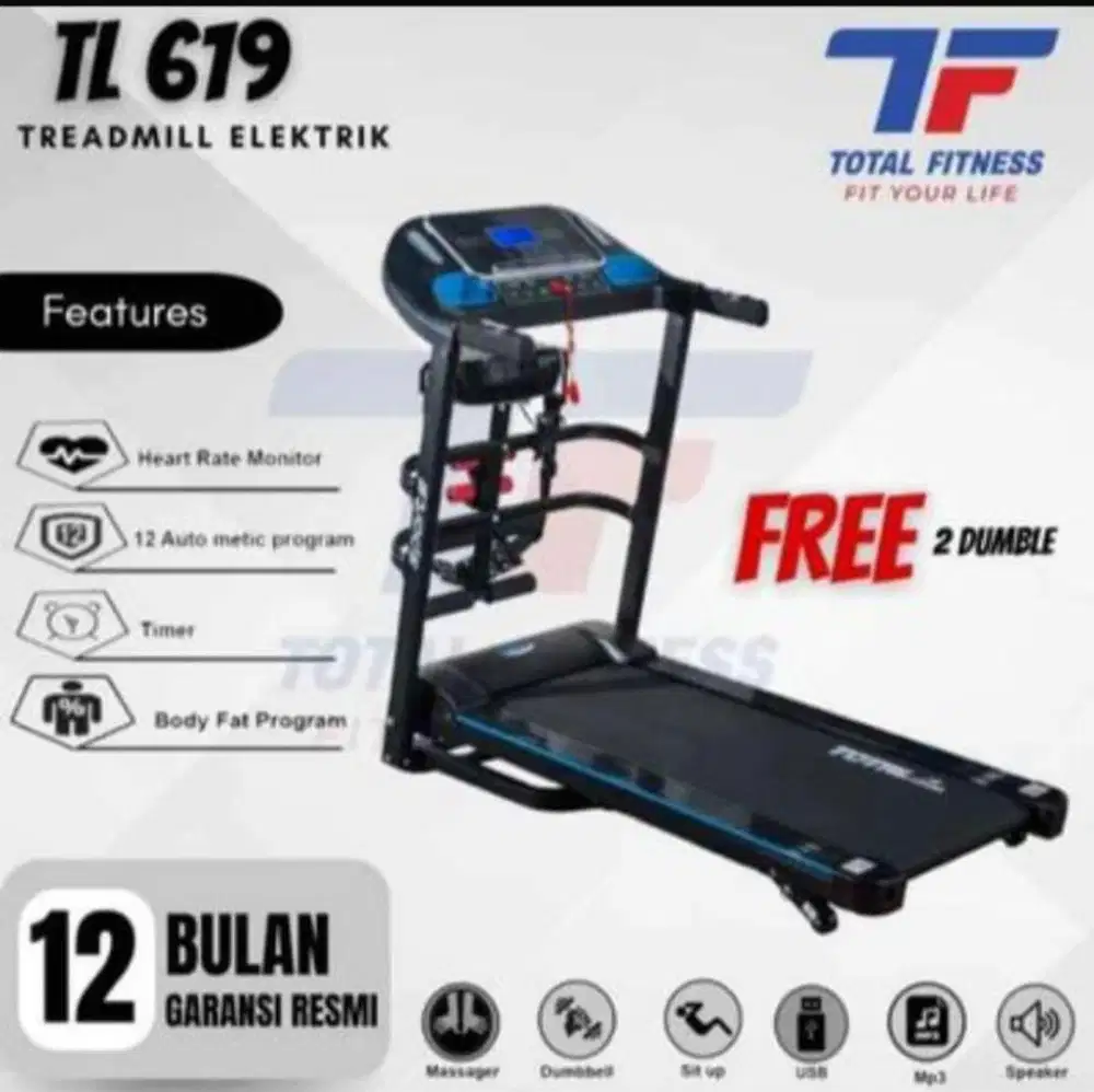 Treadmill Electric TOTAL TL - 619