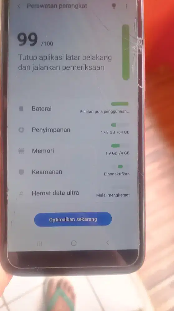Samaung j6plus ram 4/64g android 10.