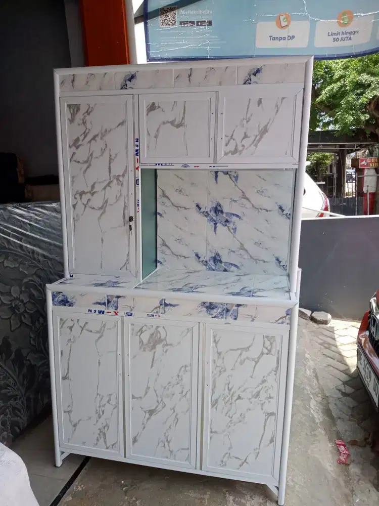 RAK PIRING 3 PINTU MARBEL