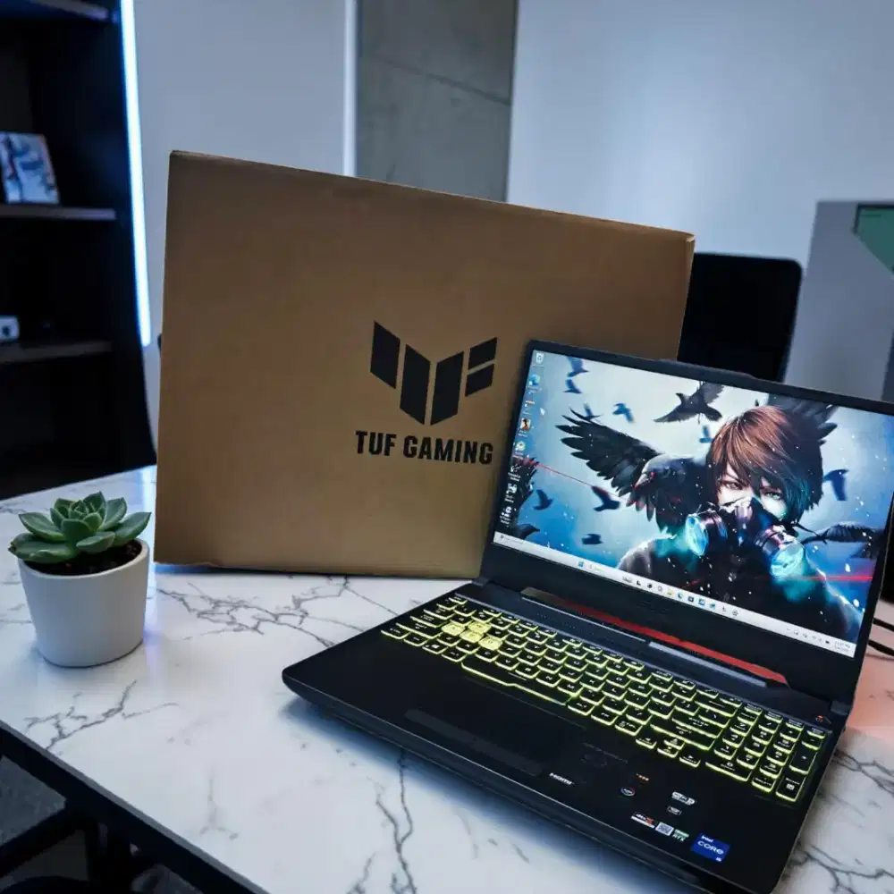 ASUS TUF DASH F15 FX506H FULLGAMES NVIDIA RTX 3050 FULSET BOX ORIGINAL