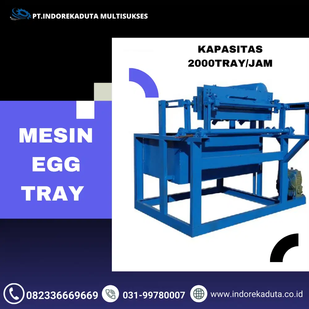 MESIN EGG TRAY KAPASITAS 2000 MANUAL