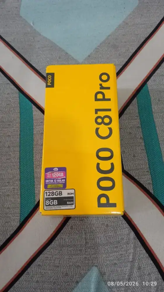 Hp baru POCO C81 PRO 4+4/128 warna hitam garansi resmi