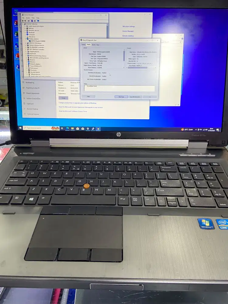 HP 8770W intel core i7
