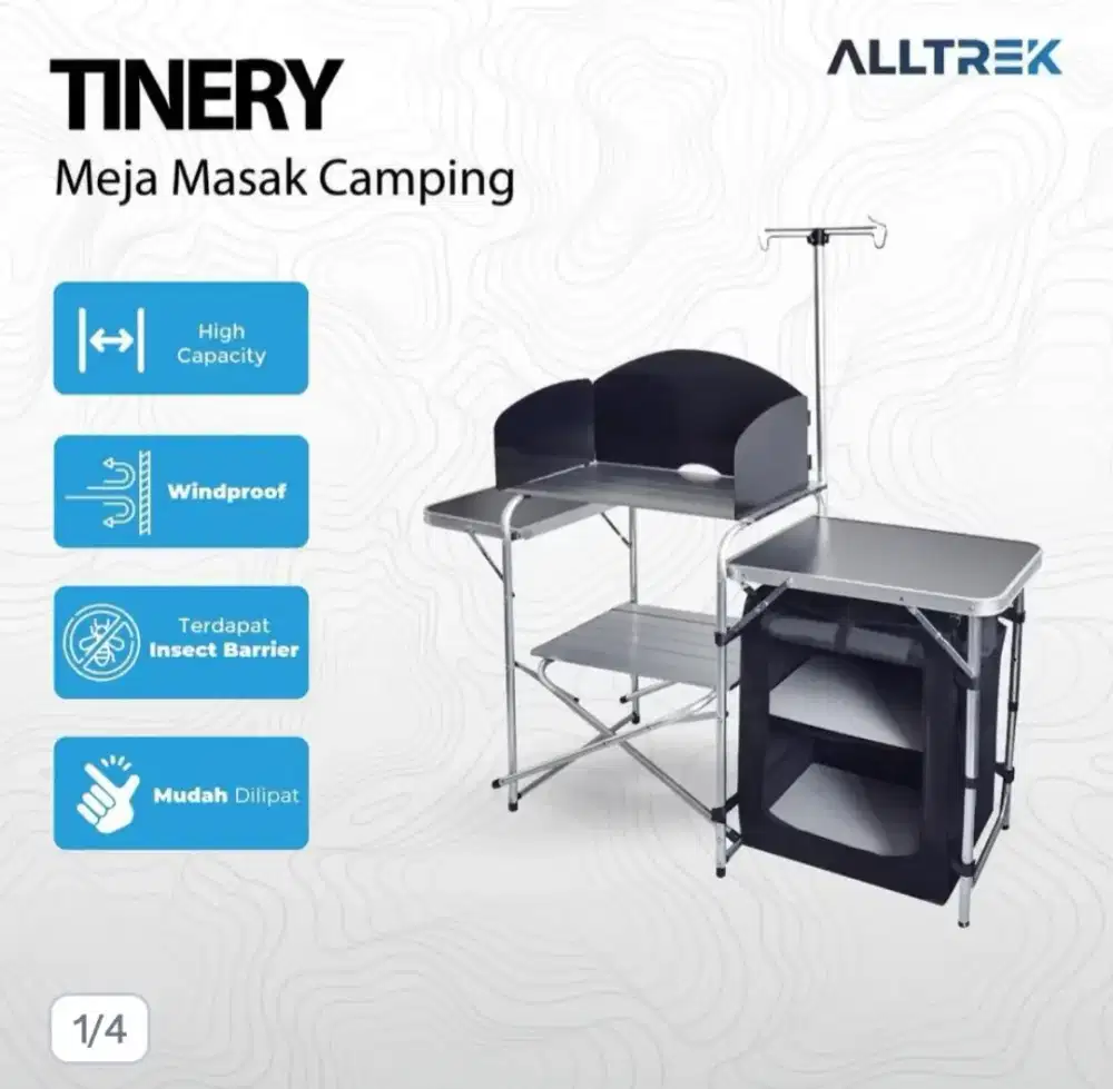 Altrek meja masak camping ( kitcen set )