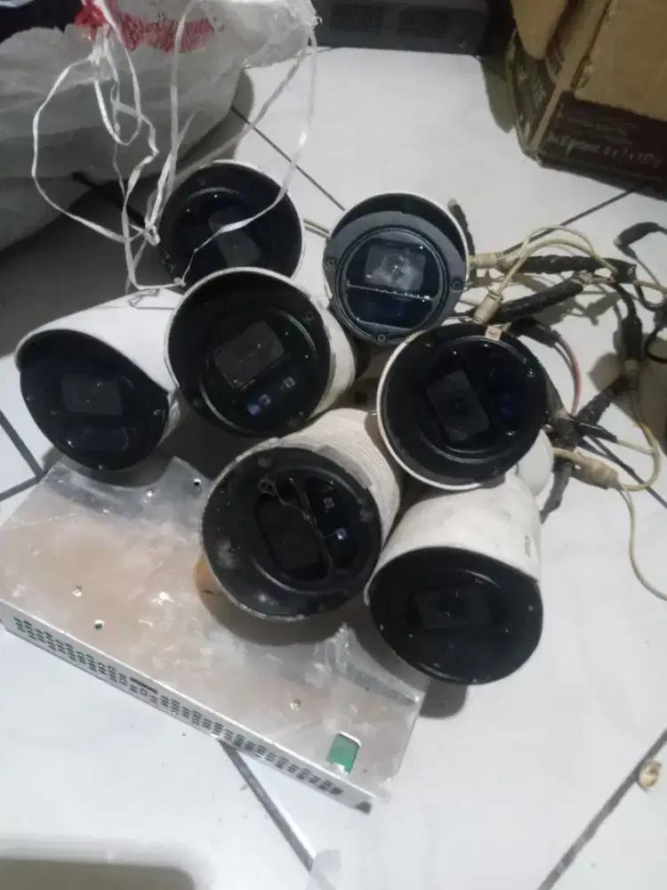 Kamera cctv 7 chanel lengkap kbel dan box