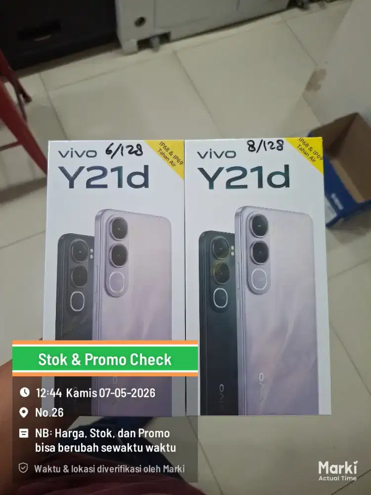 NEW VIVO Y21D SERIES. PROMO CASHBACK TERBATAS. UNIT TERBATAS