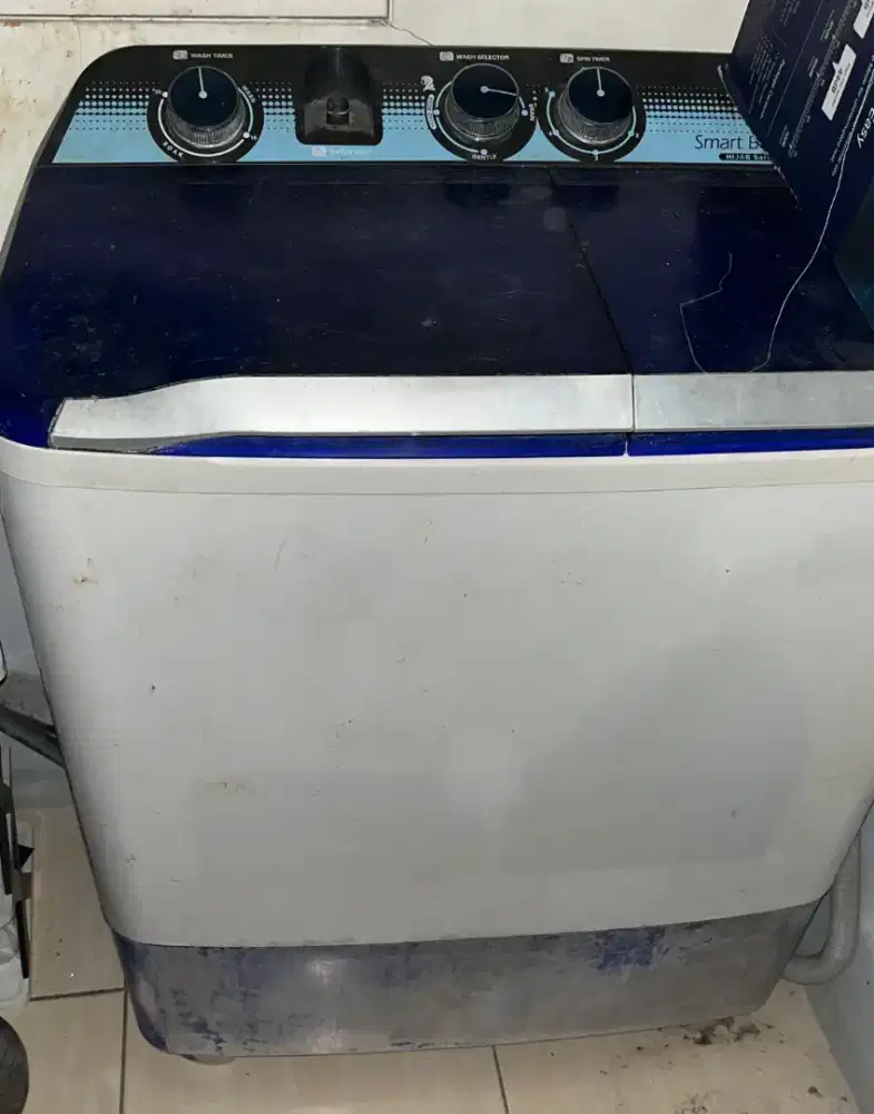 Mesin Cuci Aqua + Kipas angin Miyako