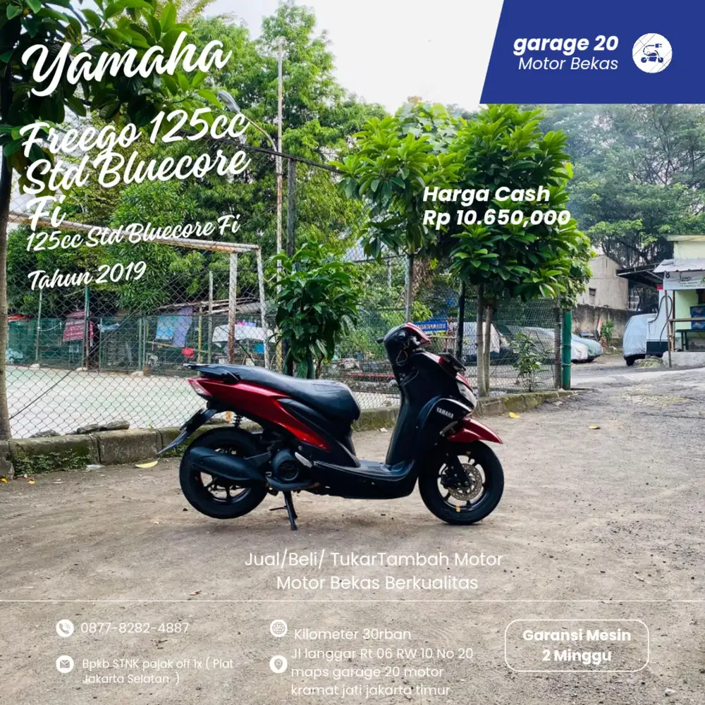 Yamaha Freego 125cc Std Bluecore Fi Tahun 2019 Pajak Off