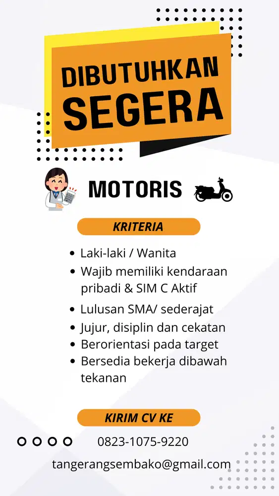 Sales MOTORIS untuk produk Bihun Jagung BANGSAKU