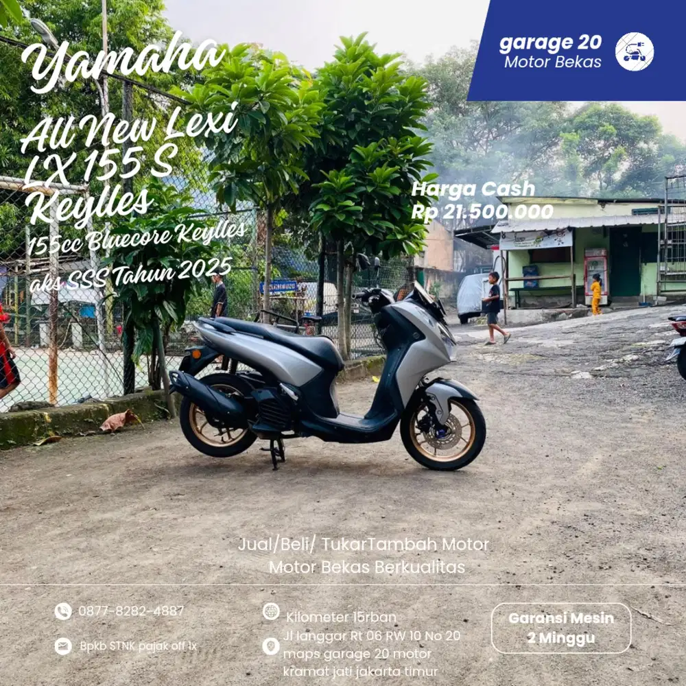 Yamaha Lexi LX S 155cc VVA_Fi Bluecore SSS Tahun 2025 Pajak Off