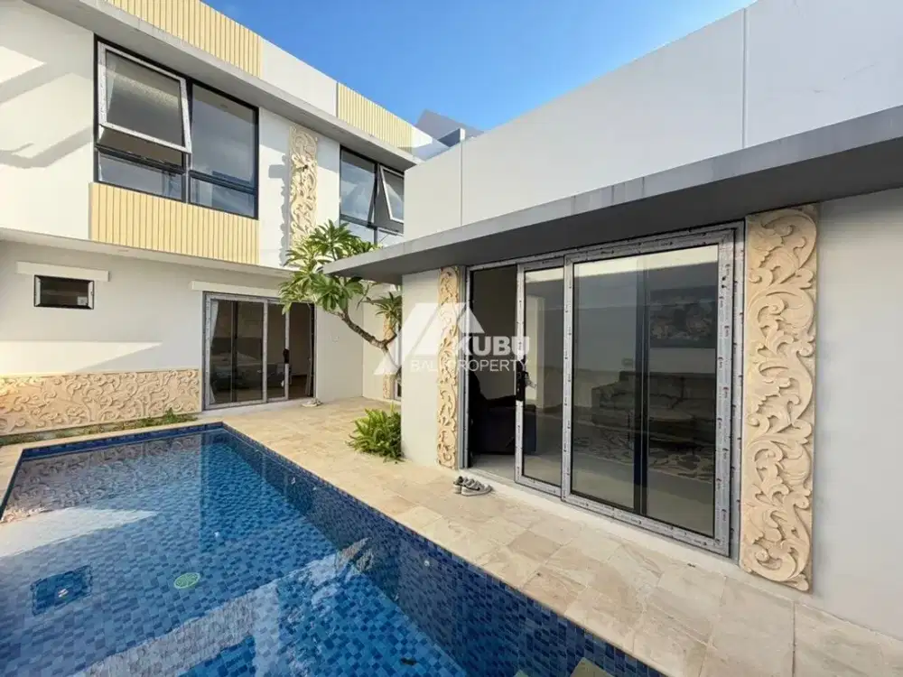 KBP1605 Beachside 3 Bedrooms Minimalist Modern Villa Bright and Clean. Safe and Quiet Area In Sanur