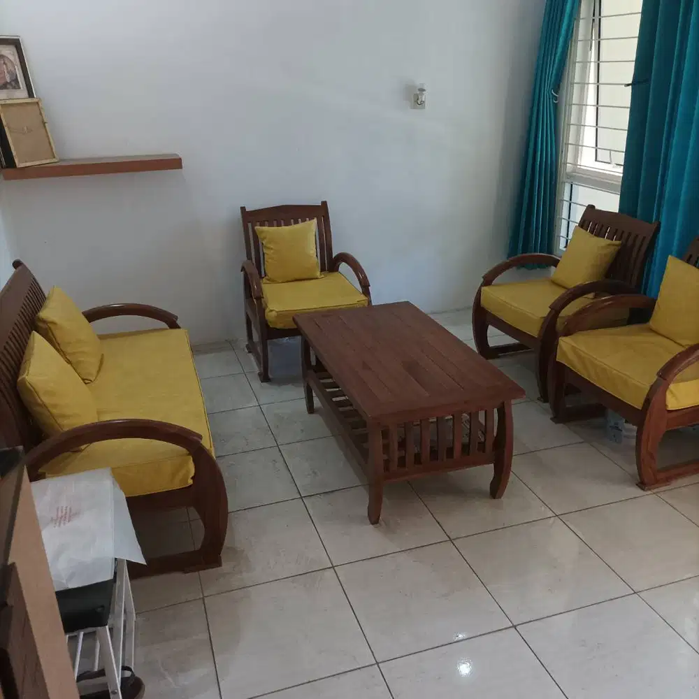 Sofa Jepara lengkap dgn Jok/bantal.