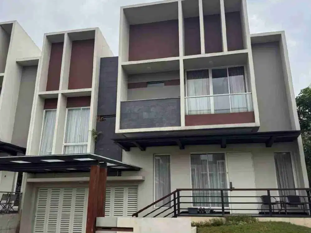 Rumah Hoek Semi Furnished Cakep Cluster Mozart Symphonia