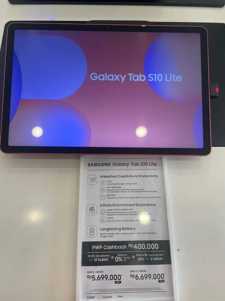 Samsung tab galaxy S10 lite