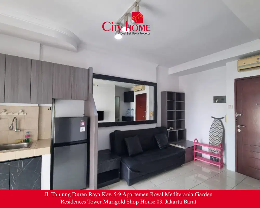 Disewakan Murah Apartemen 2BR Tanjung Duren Full Furnished, Siap Huni