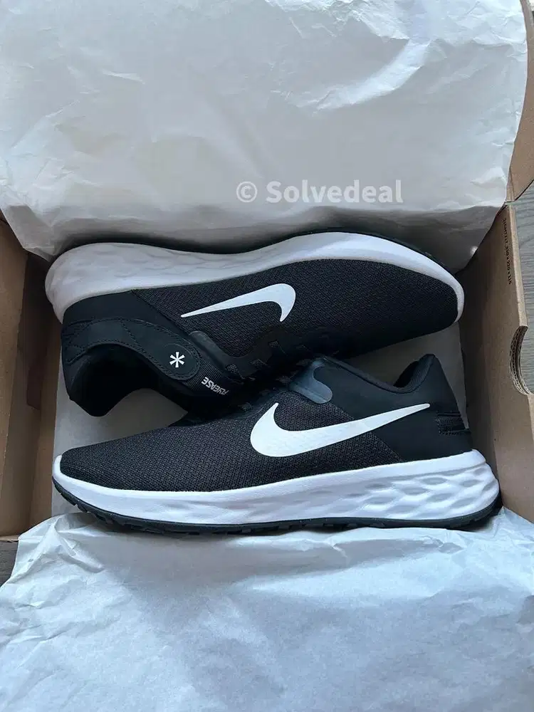 Sepatu Running Nike Nike Revolution 6 FlyEase Black Original