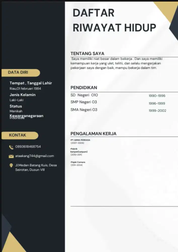 Saya sedang mencari pekerjaan