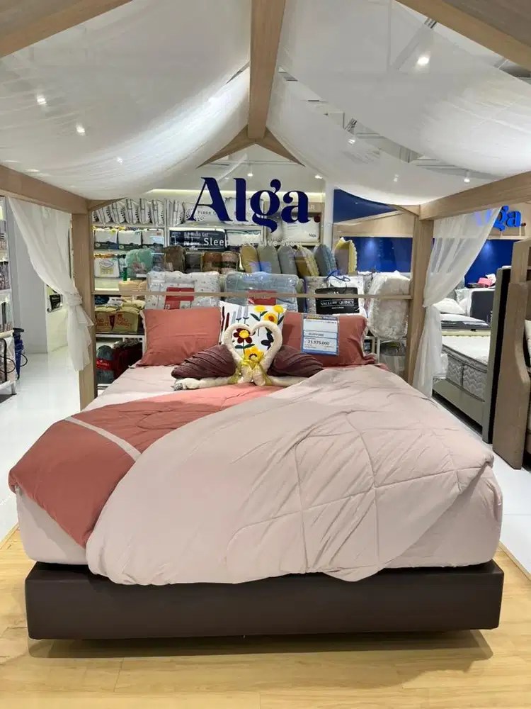 ALGA COMPLETE KING BED SET 180 X 200 MAUREEN, BISA CICILAN 0%