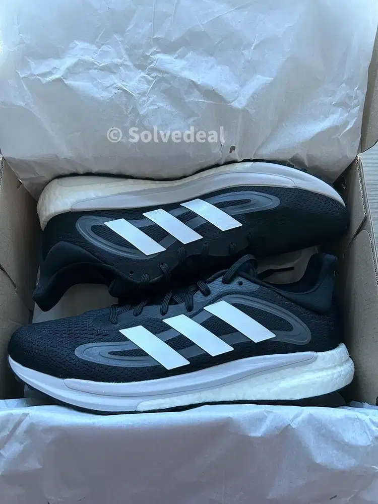 Sepatu Running Adidas Solarglide 4 Black Original